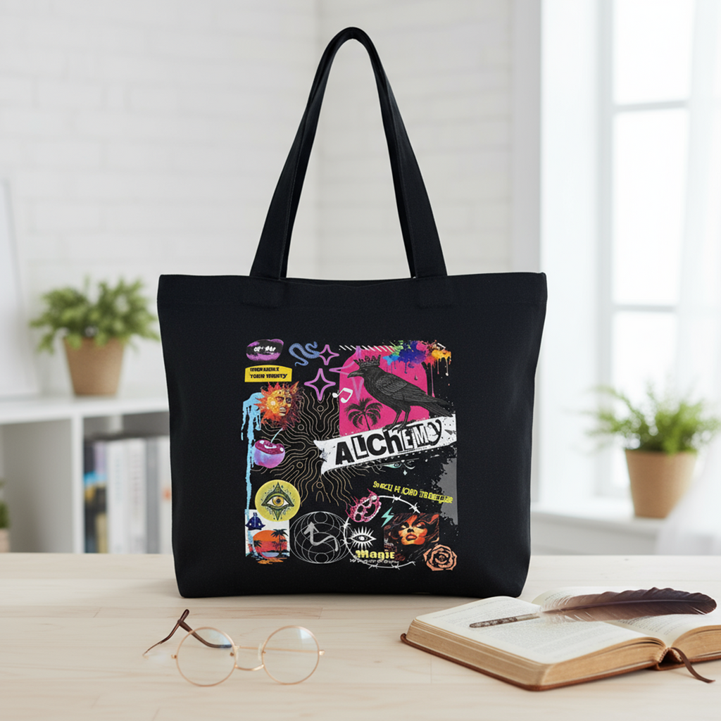 The Alchemy Zippered Tote Full Design