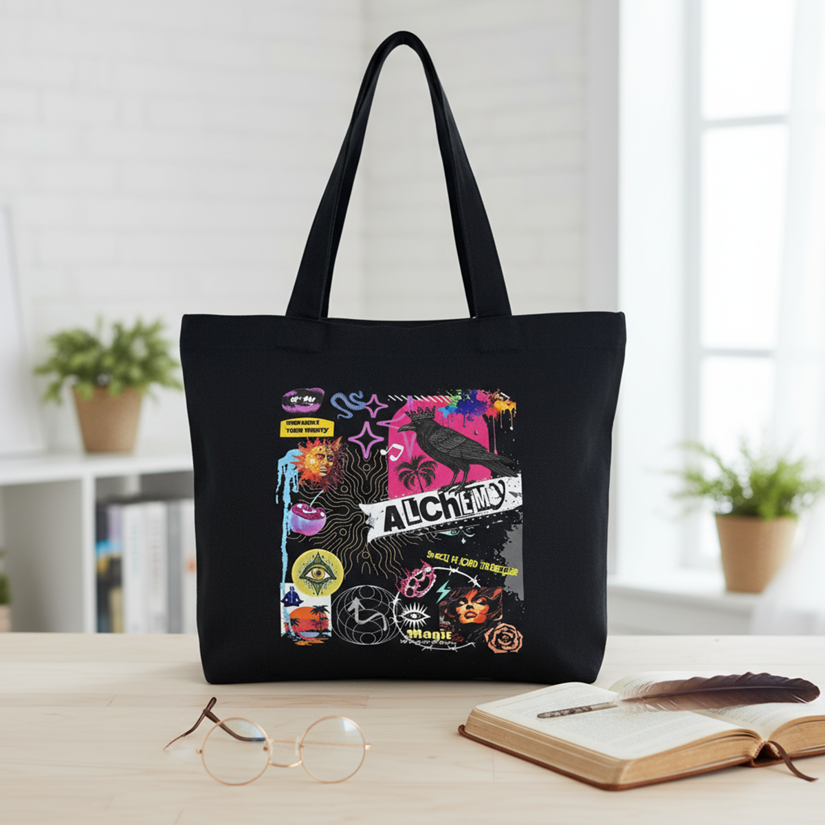 The Alchemy Zippered Tote Full Design