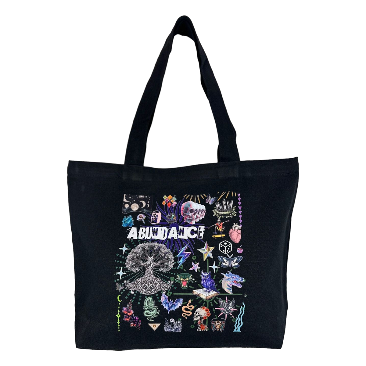 The Abundance Zippered Tote Full Design