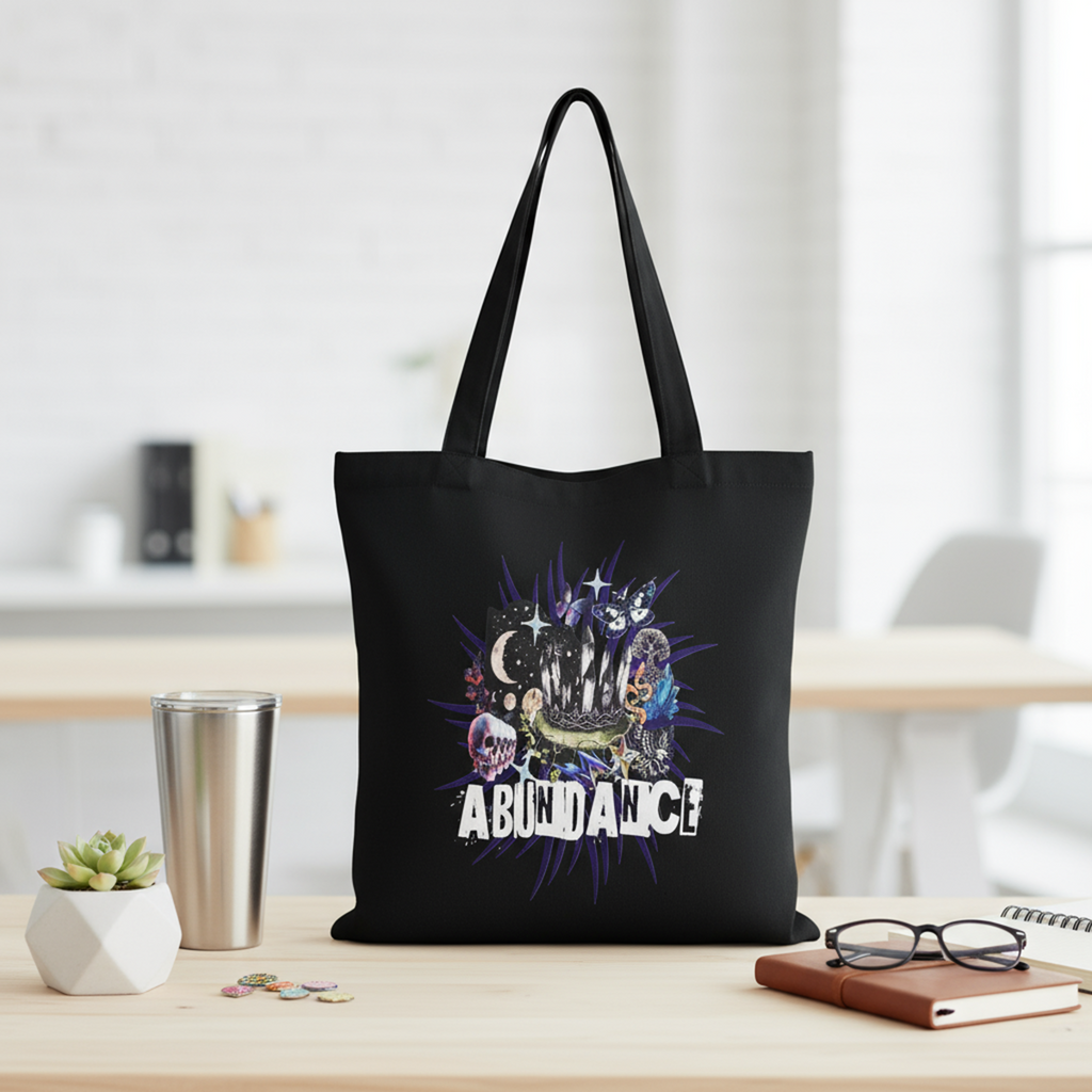 The Abundance Tote Front Design