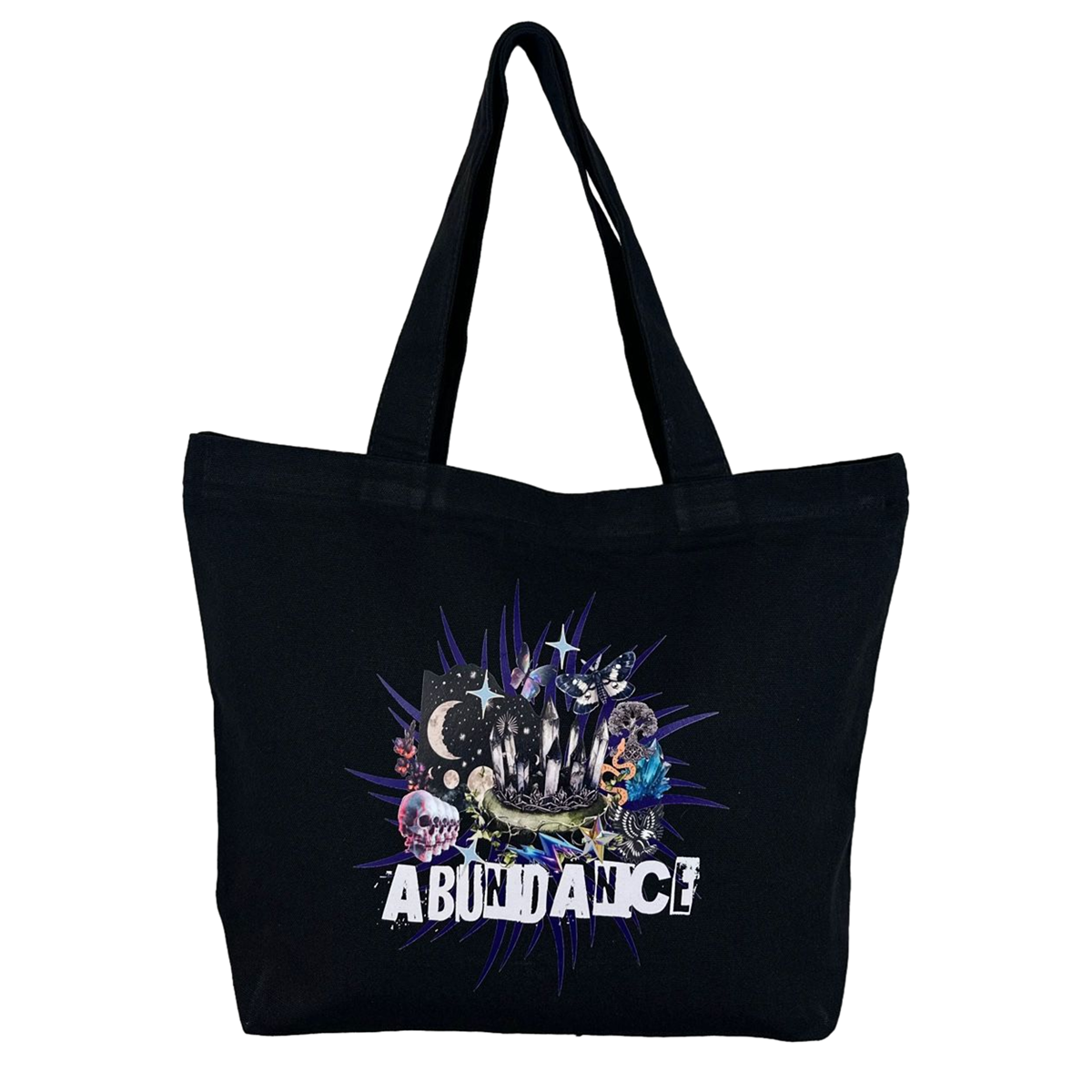 The Abundance Zippered Tote Front Design