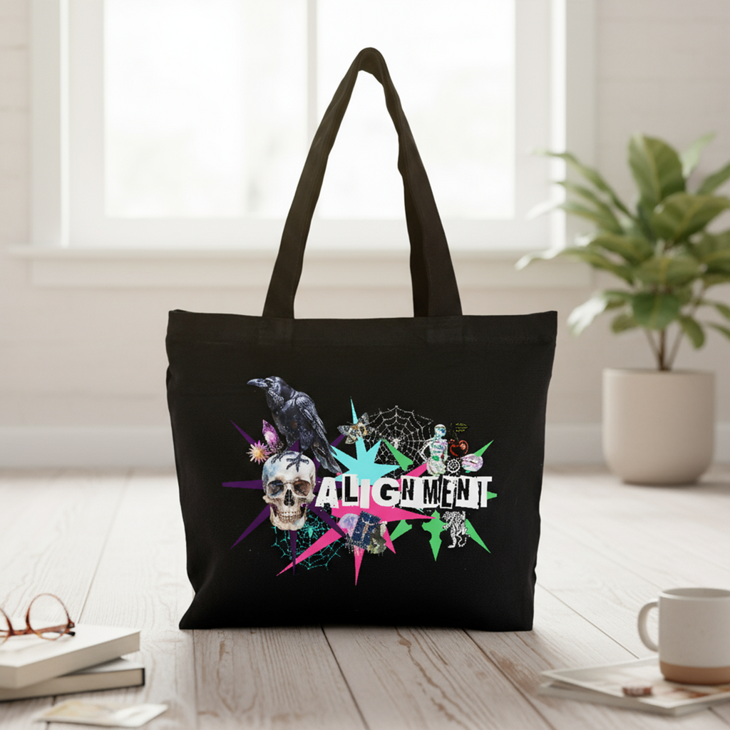 The Alignment Zippered Tote Front Design