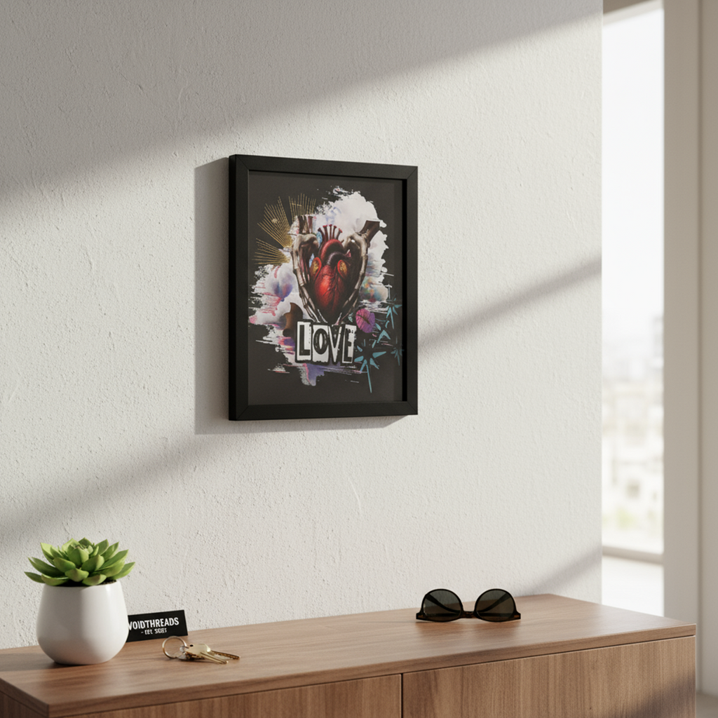 The Love Canvas Art Front Design