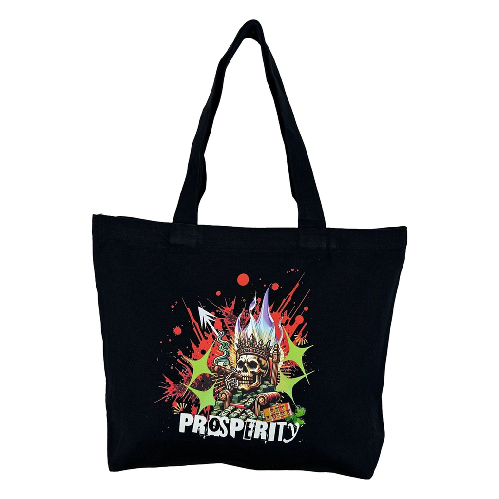 The Prosperity Zippered Tote Front Design