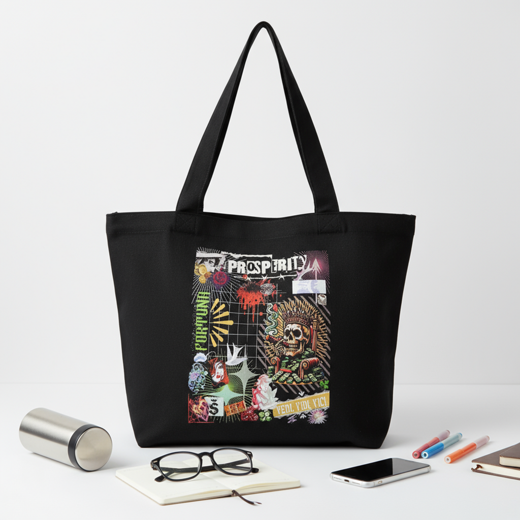 The Prosperity Zippered Tote Full Design