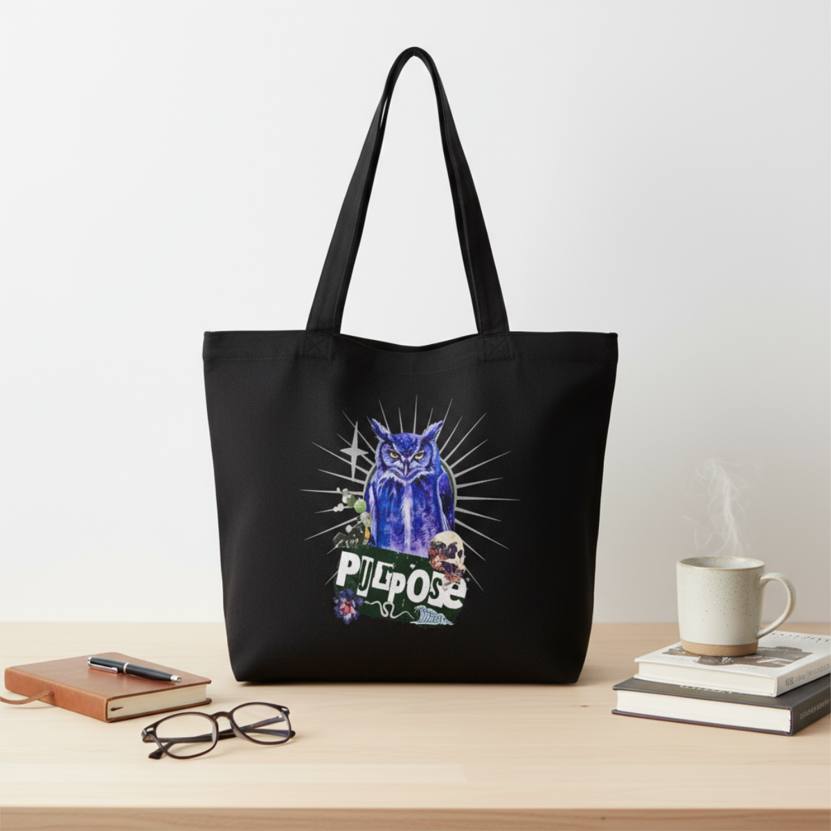 The Purpose Zippered Tote Front Design