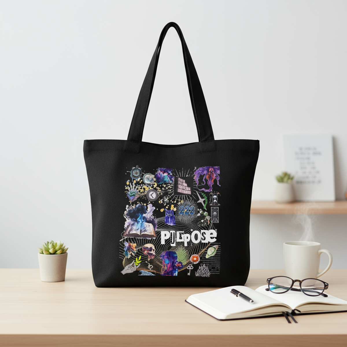 The Purpose Zippered Tote Full Design