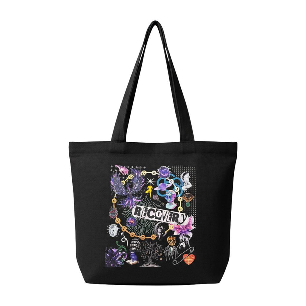 The Recovery Zippered Tote Full Design