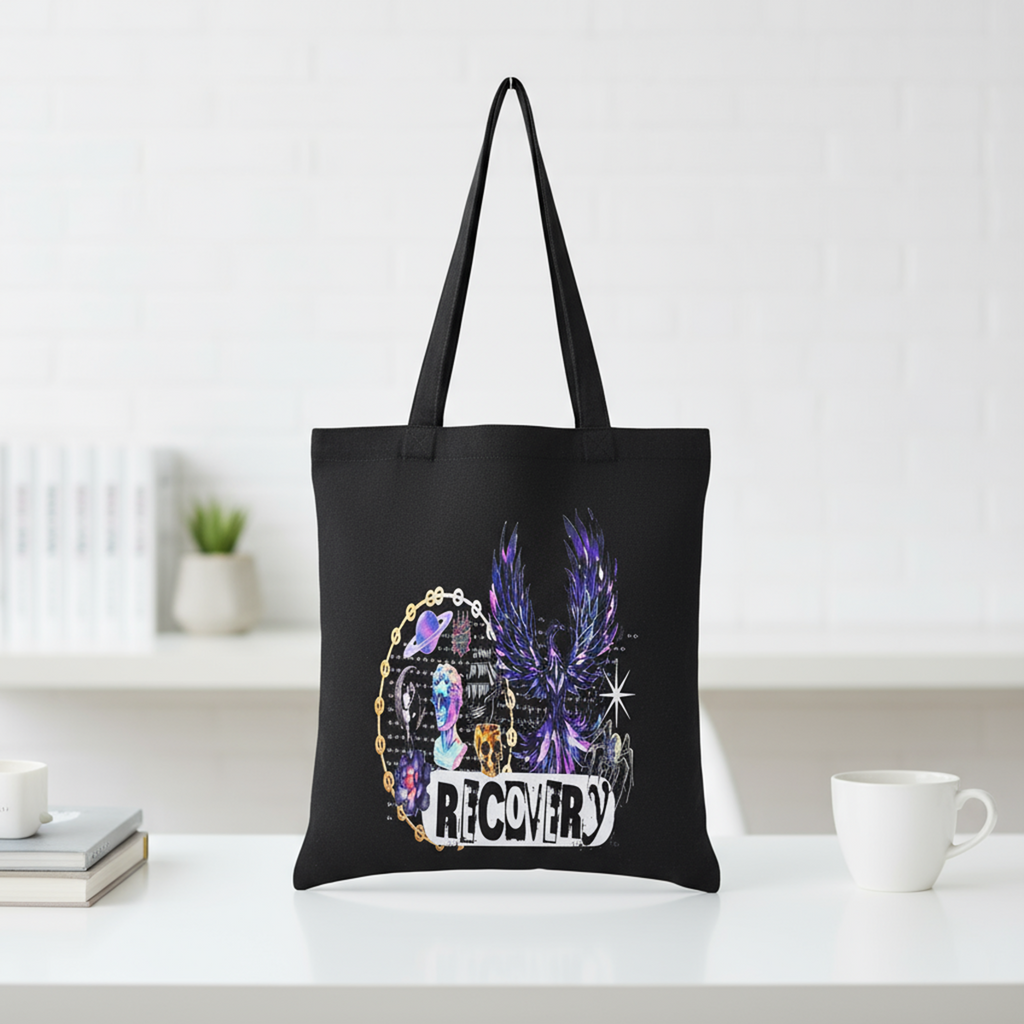 The Recovery Tote Front Design