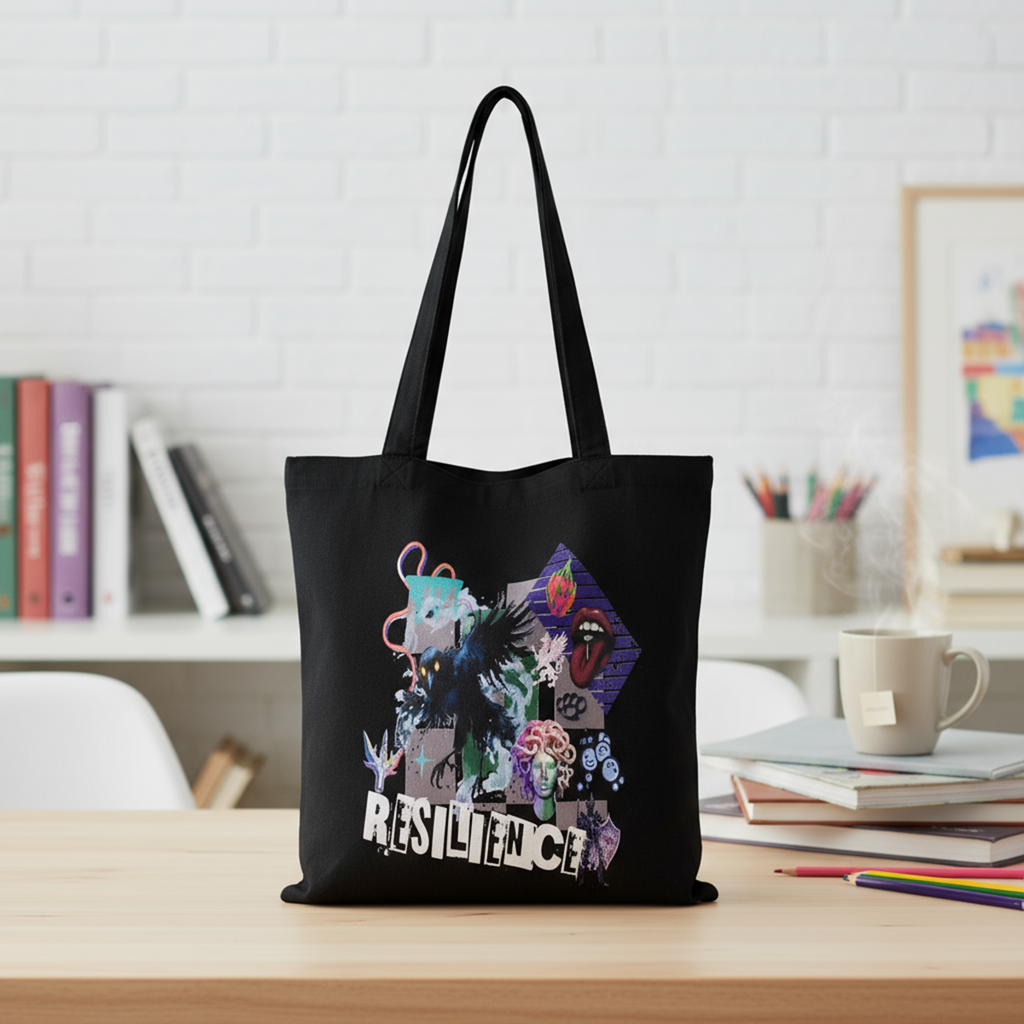The Resilience Tote Front Design