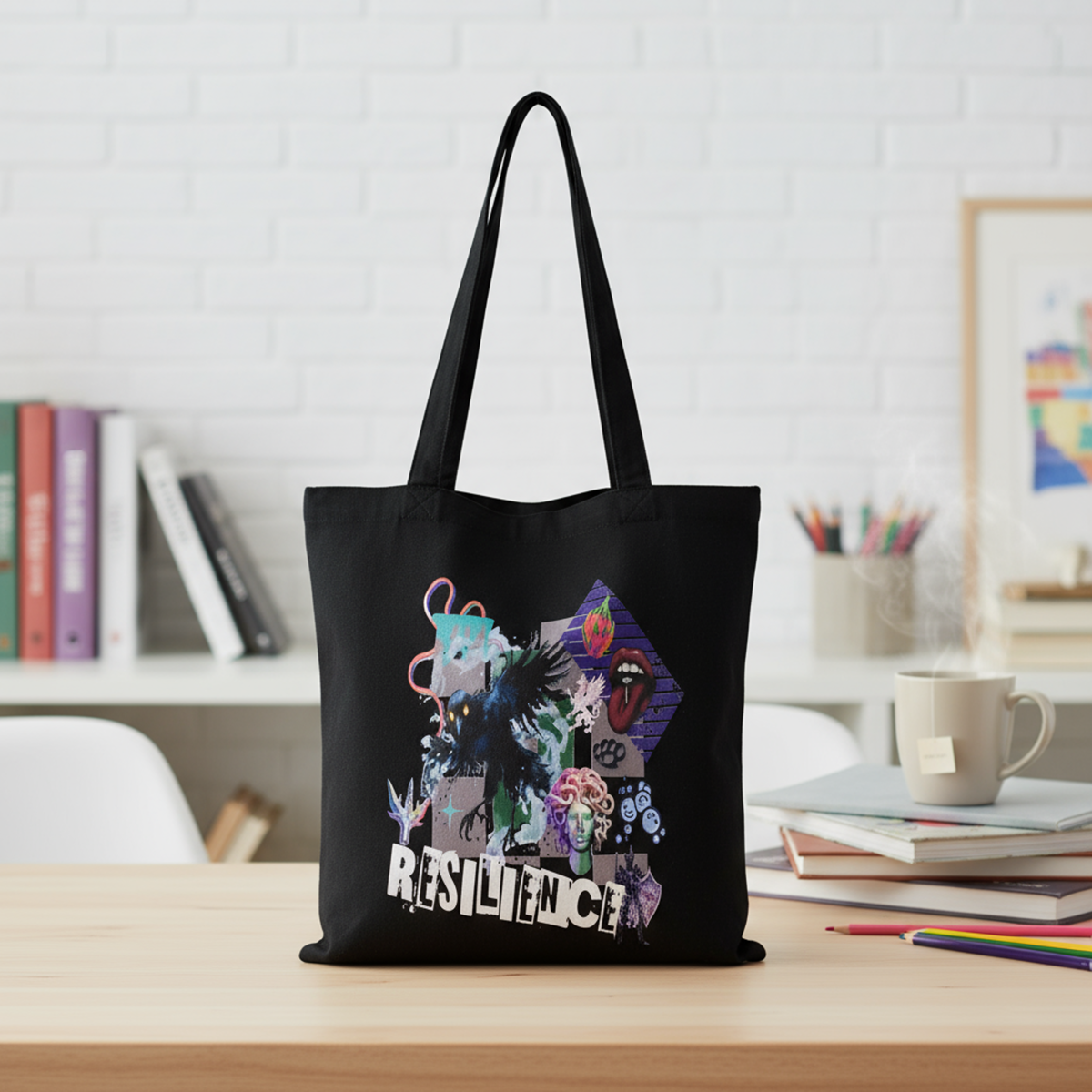 The Resilience Tote Front Design
