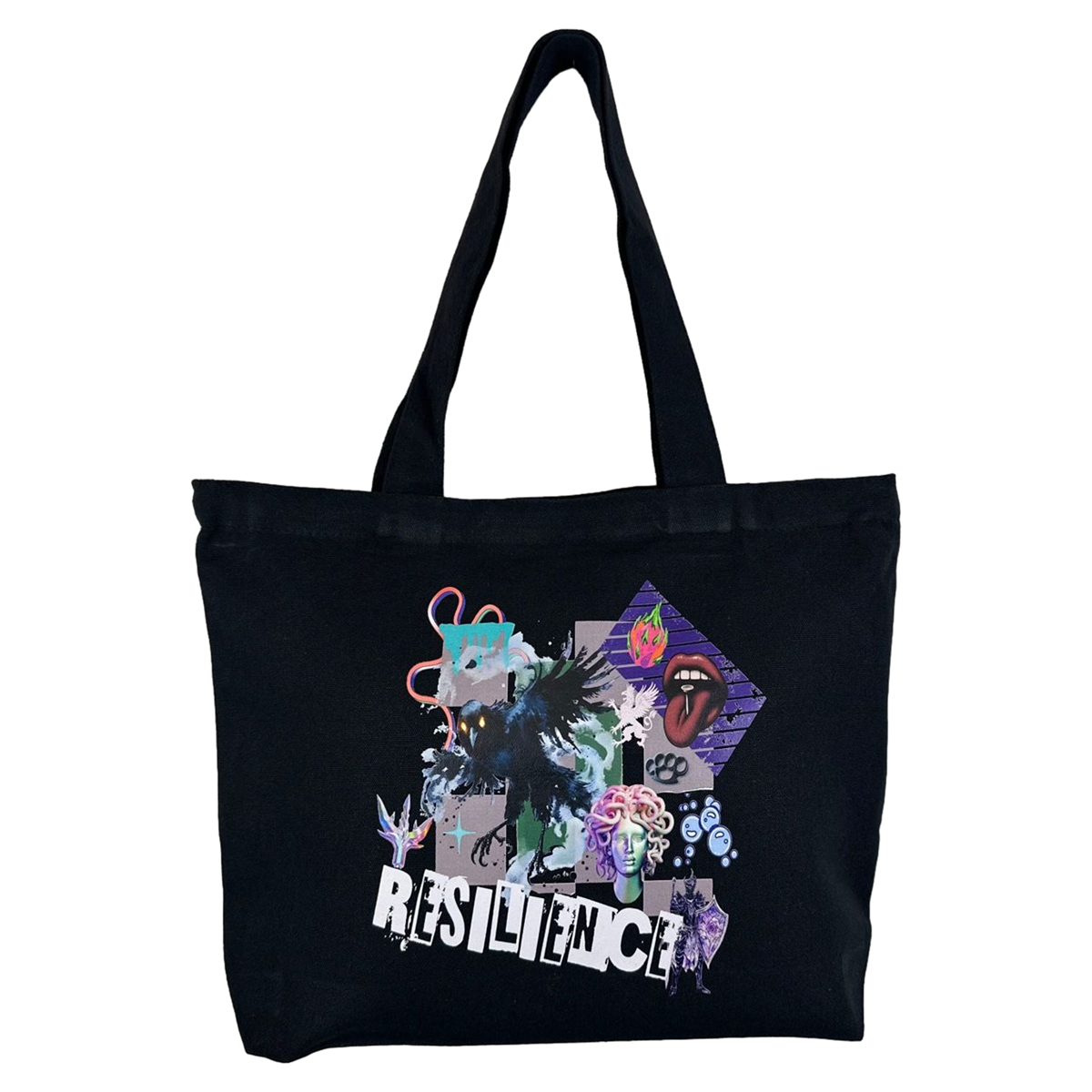 The Resilience Zippered Tote Front Design