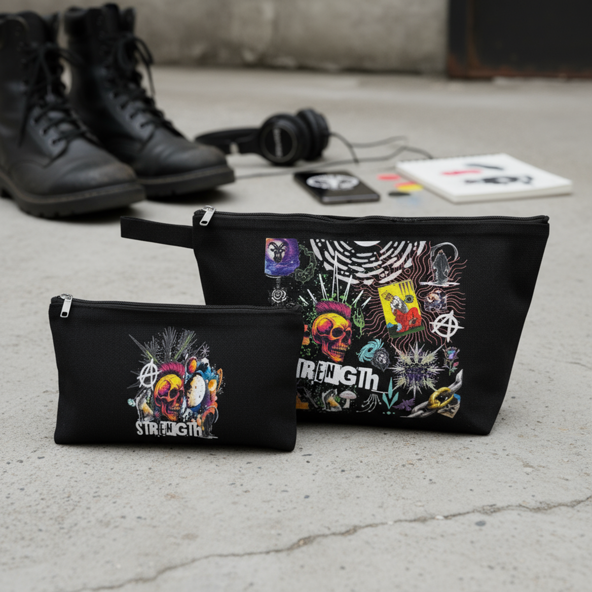 Strength Travel Accessory Bag Set 1