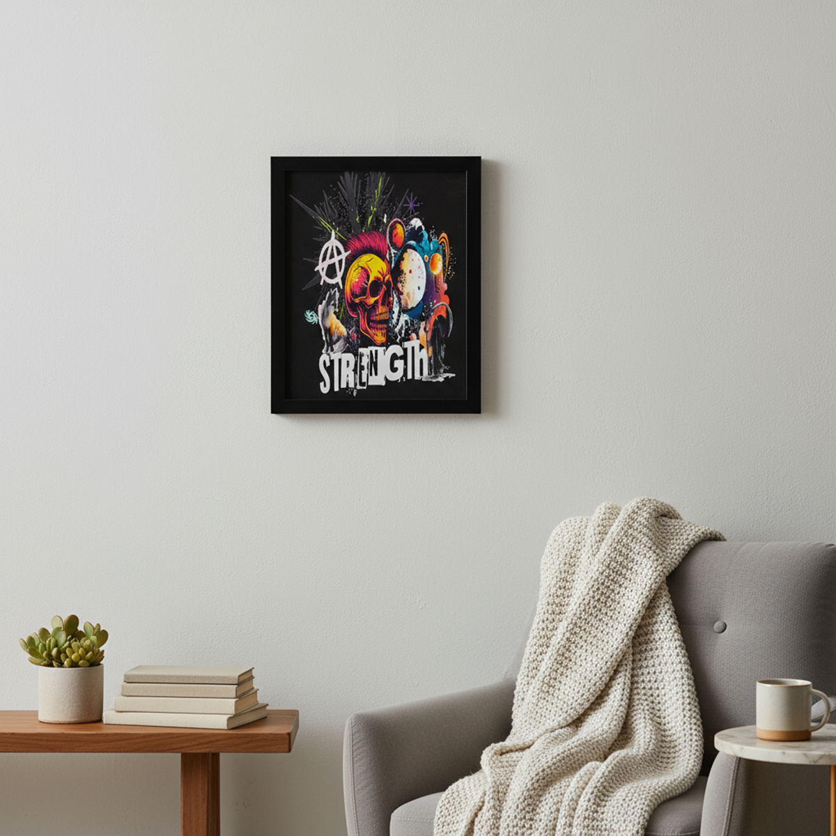 The Strength Canvas Art Front Design