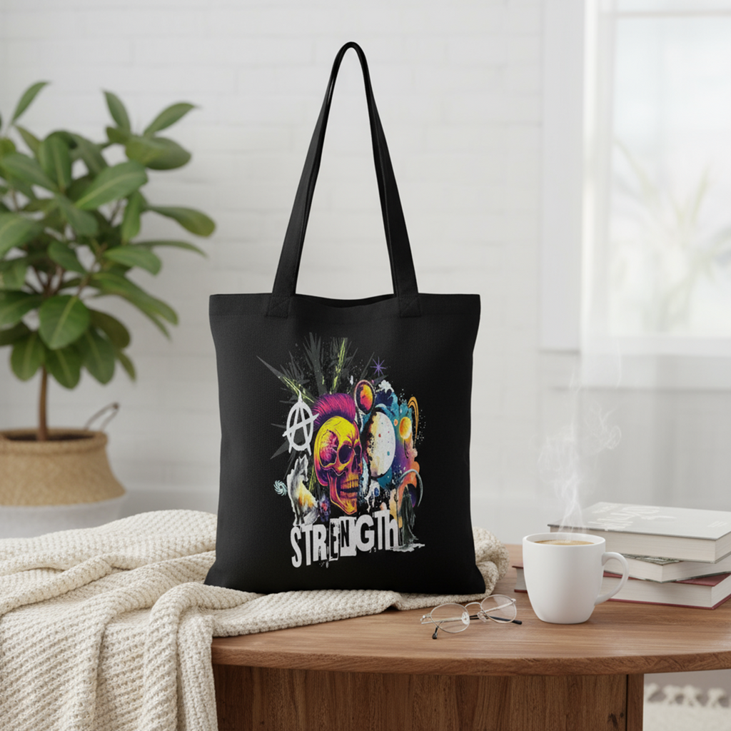 The Strength Tote Front Design