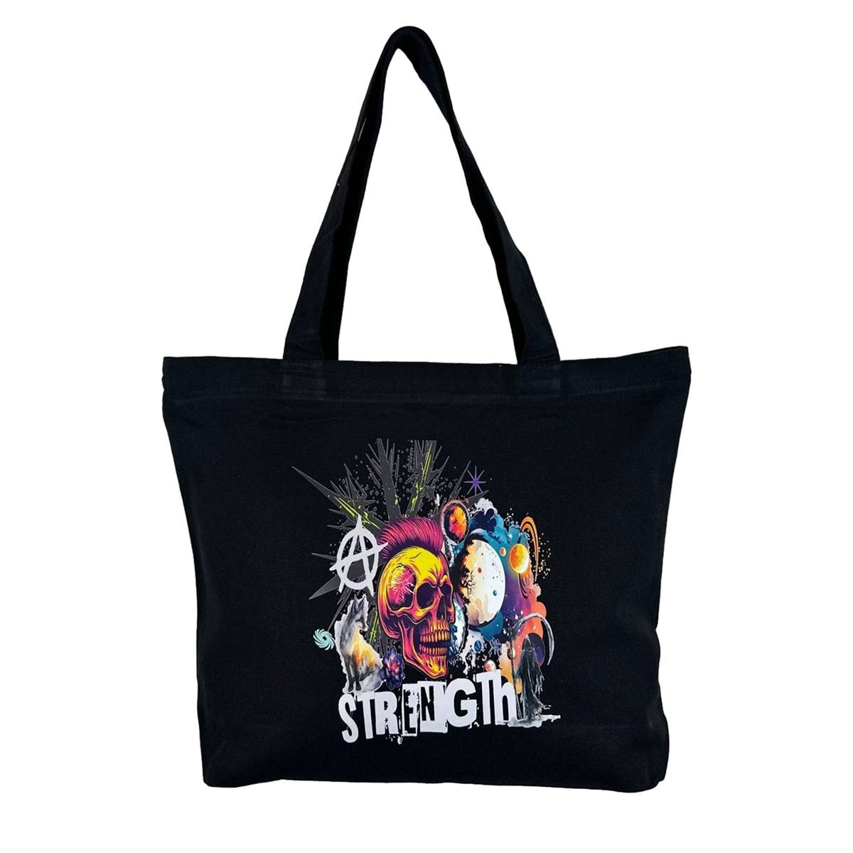 The Strength Zippered Tote Front Design